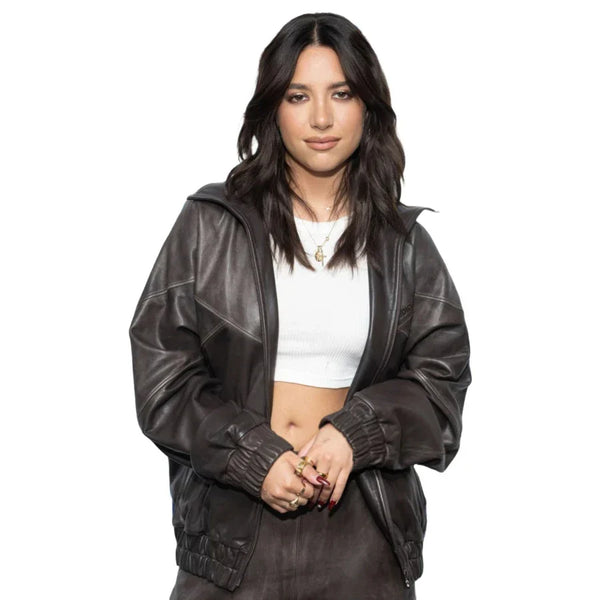 Mackenzie Ziegler Black Leather Jacket
