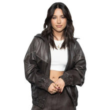Mackenzie Ziegler Black Leather Jacket