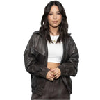 Mackenzie Ziegler Black Leather Jacket