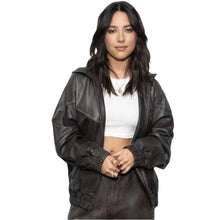 Mackenzie Ziegler Black Leather Jacket