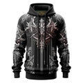Men's Gothic Punk Fleece Hoodie
