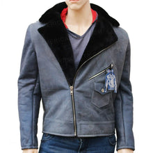 Men's Asymmetrical Leather Jacket