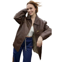 Sadie Soverall Brown Leather Jacket