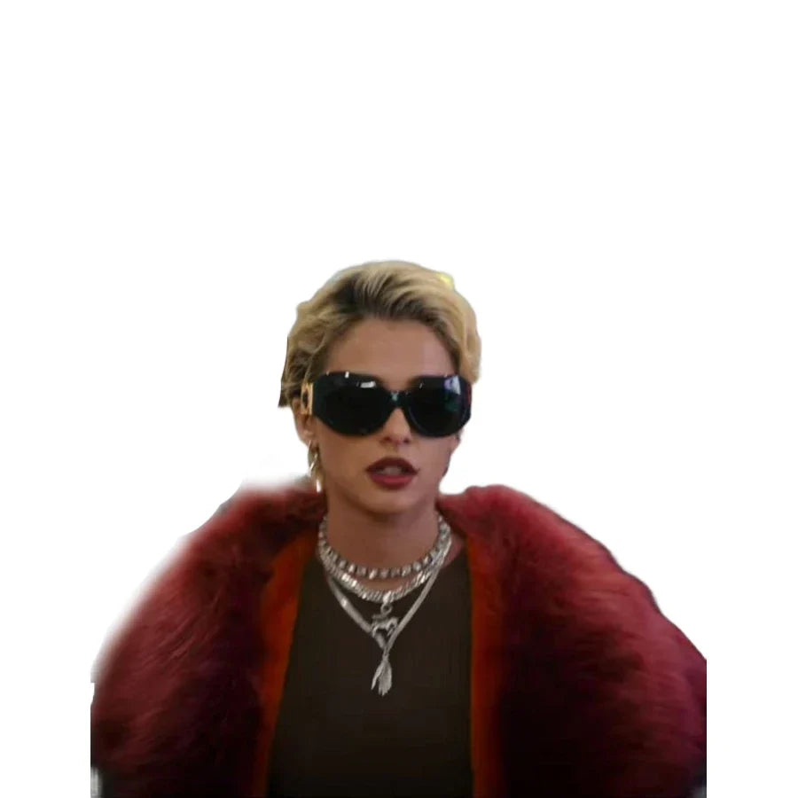 Smile 2 Naomi Scott Fur Coat